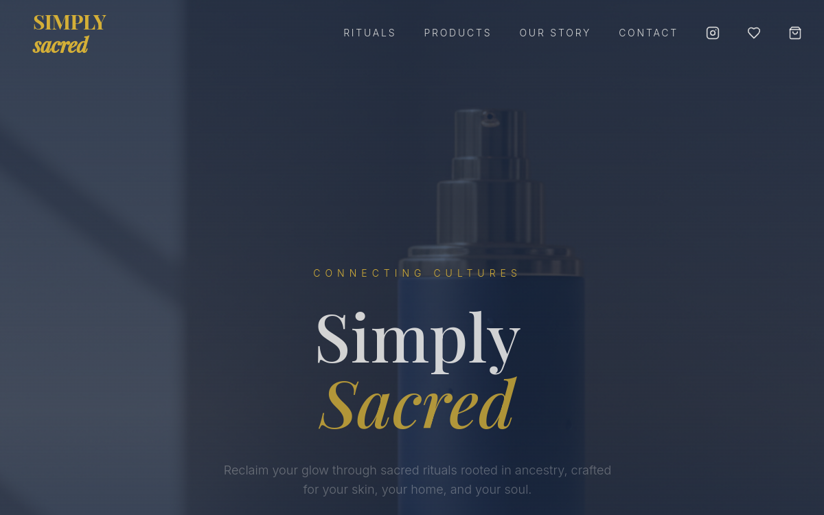 Simply Sacred — front page