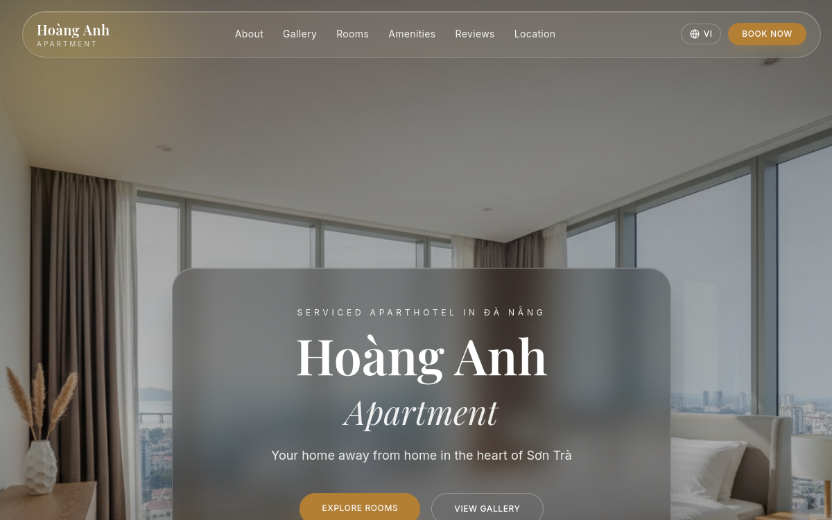 Hoàng Anh Apartment — front page